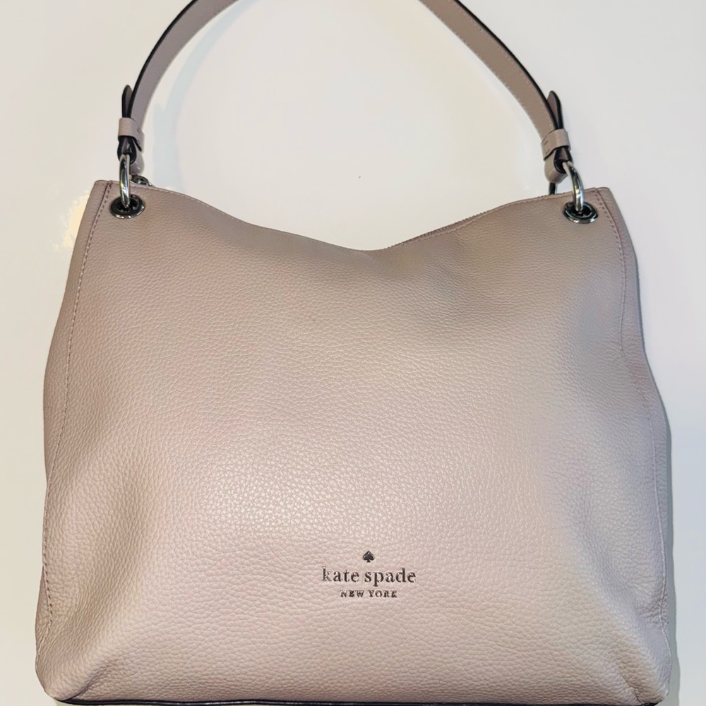 NEW Kate Spade Muted Taupe Leather Shoulder Bag